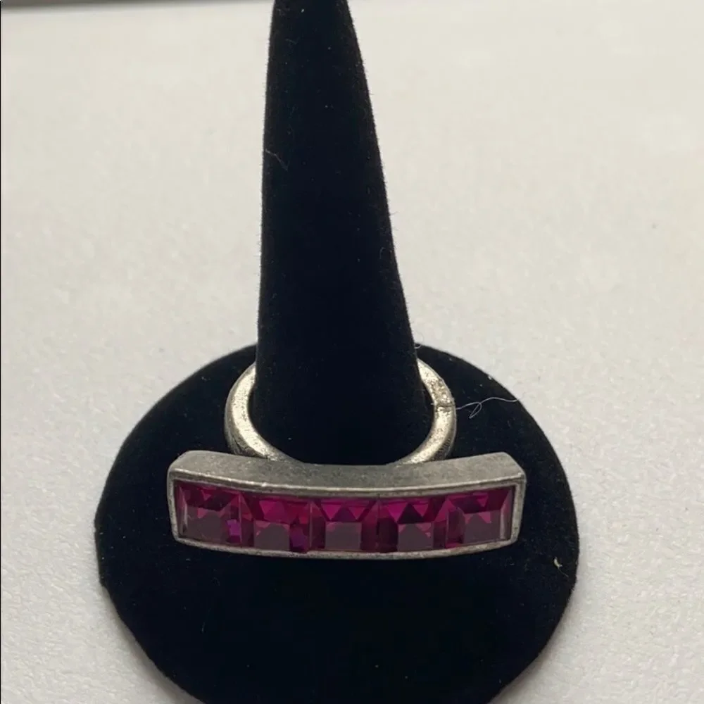 🍭6/$30 Purple jewel bar rings - ~8